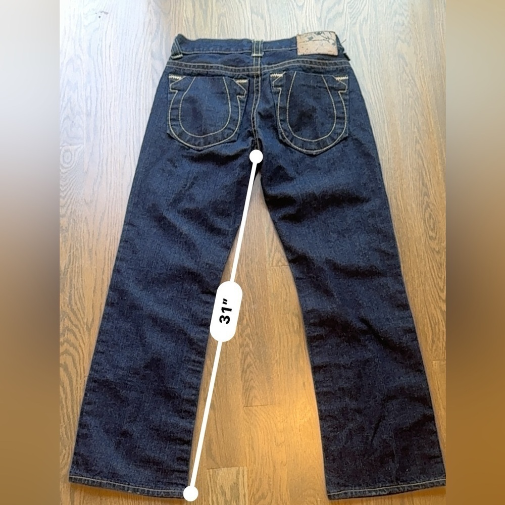 Authentic True Religion Jeans size 36 blue indigo made USA - Picture 4 of 11